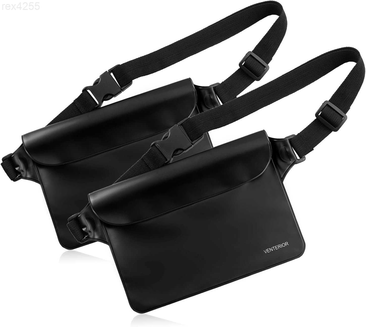 Waist Pouch 2Pack Beach Accessories Fanny Pack for Swimming Snorkeling Sailing Kayaking Beach Pool Water Parks Keep Your Phone Wallet Safe and Dry Whi