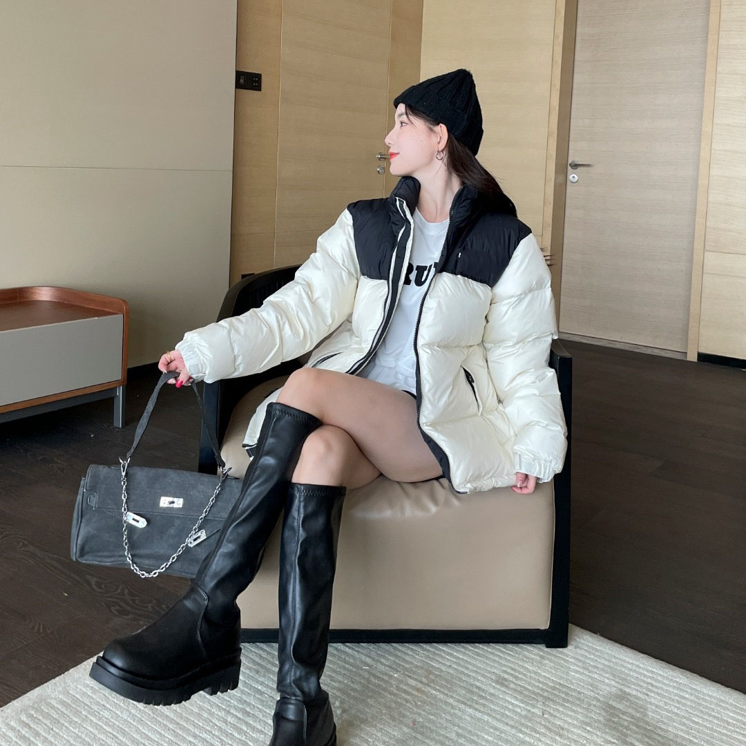 Street Classic Trendy Brand Bread Jacket Down Jacket Couple's High Cost Effective Warm Version Fluffy Gaga High White Duck Down Coat