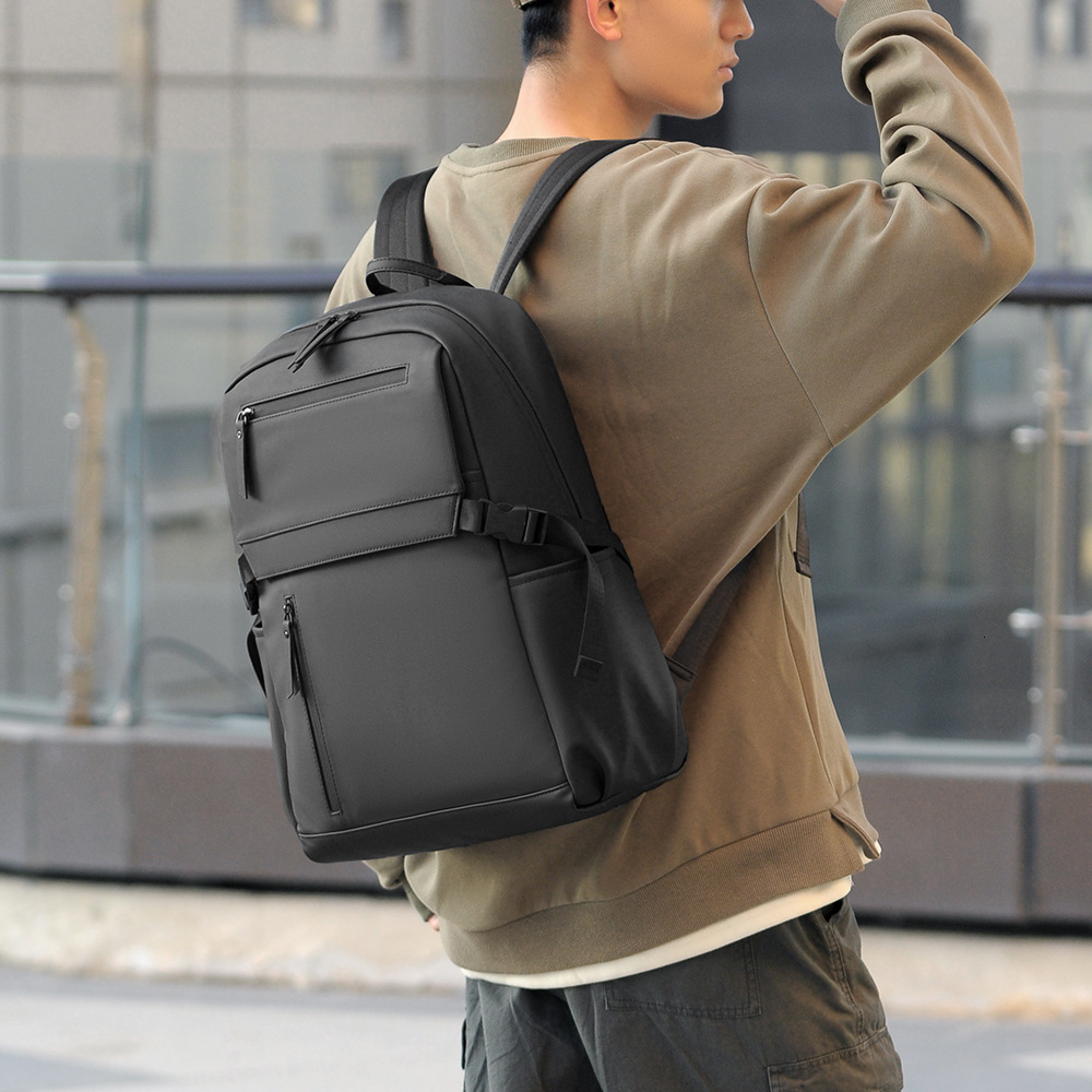 New Men S Backpack Luxury Bag Business Commuting Simple Designer Bag Elegant Waterproof Large Capacity College Free Shipping Student Laptop Backpack