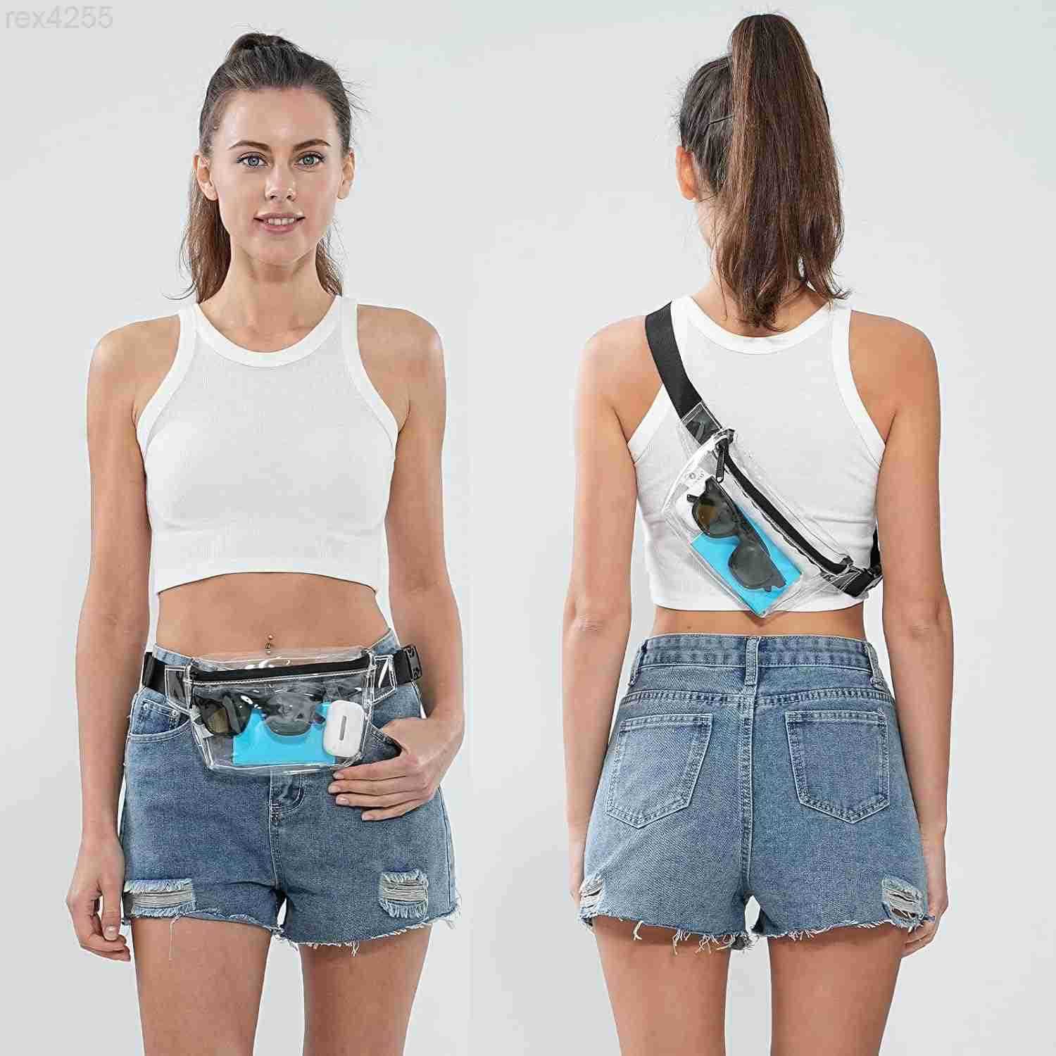 Small Clear Fanny Pack Stadium Approved for WomenTINYAT Clear Belt Bag for Waterproof Mini Waist Pack for Concerts SportsW250912