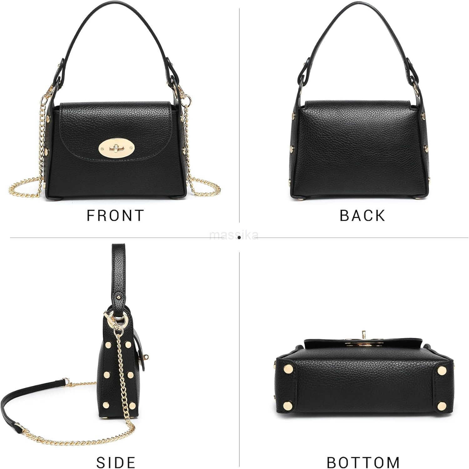 Women Small Crossbody Bag Studded Evening Bags Clutch Purse Mini Satchel Handbag for Wedding Prom Cocktail Party M250912