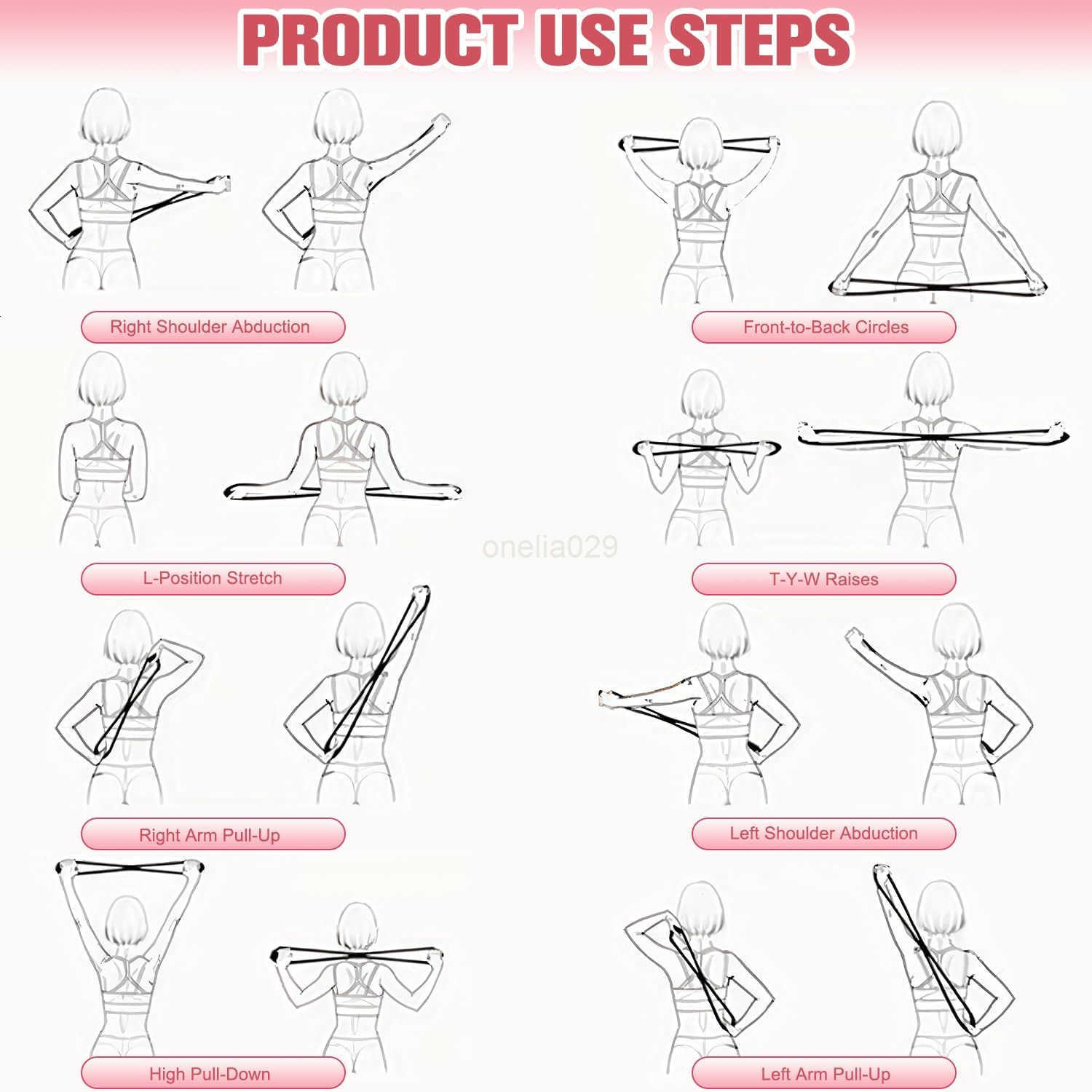 8 Shaped Resistance Rubber Band for Arms8 Shaped Resistance Rubber BandFigure 8 Exercise Bands for Women MenResistance Bands for GlutesBackFullbody Yo