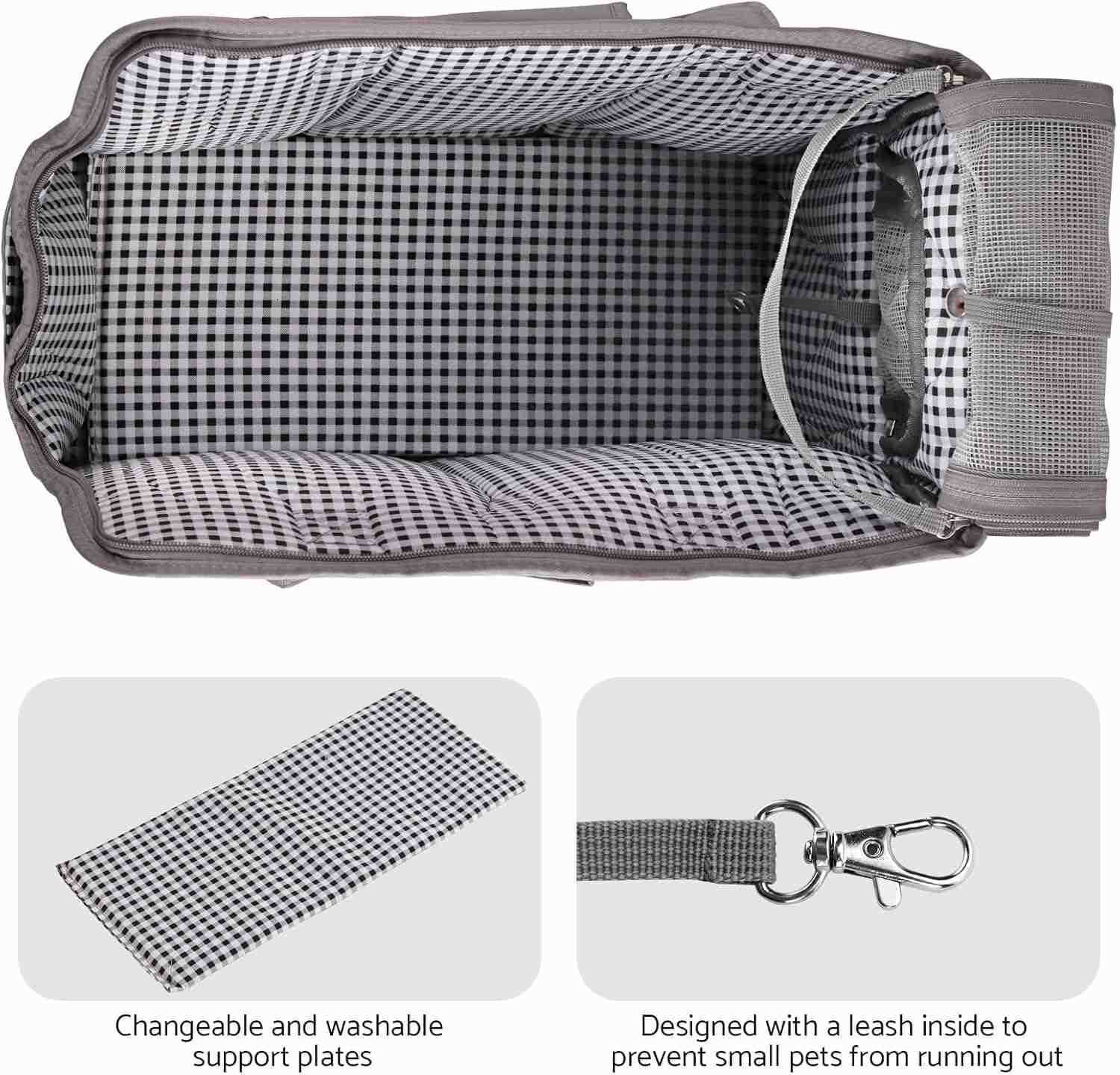 Dog Purse Carrier for Small Dogs 8 lbsCats 11 lbs Stylish Pet Carrier for WomenTravelWalkingShopping Airline ApprovedCrossbody HandCarry OptionsBreath