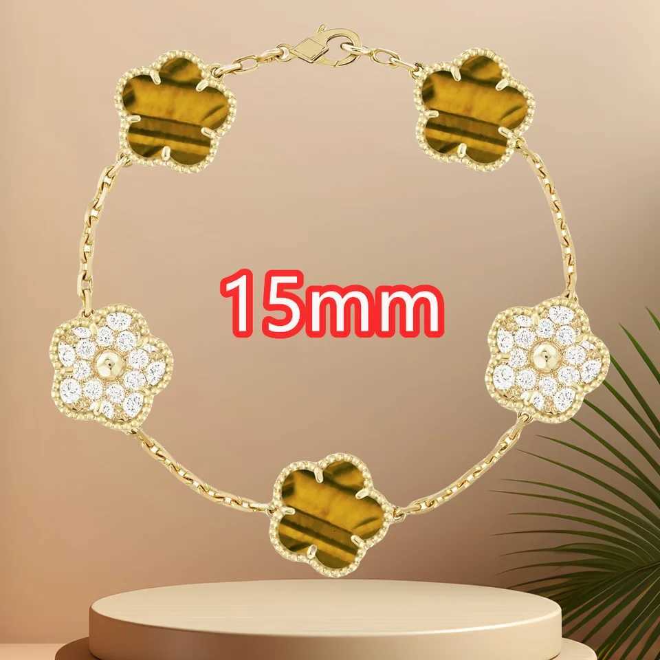 Classic simple fashion five flower pendant bracelet Natural stone pendant wens party daily wear jewelry S250912 SA3