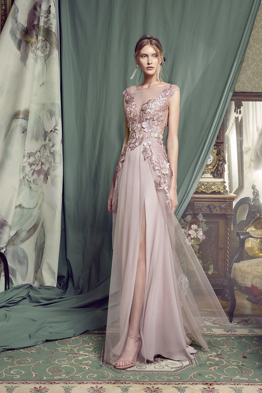 Papilio 2025 Mother of the Bride Dresses Sexy High Side Split Backless Lace Appliques Evening Gowns Floor Length Wedding Guest Dress