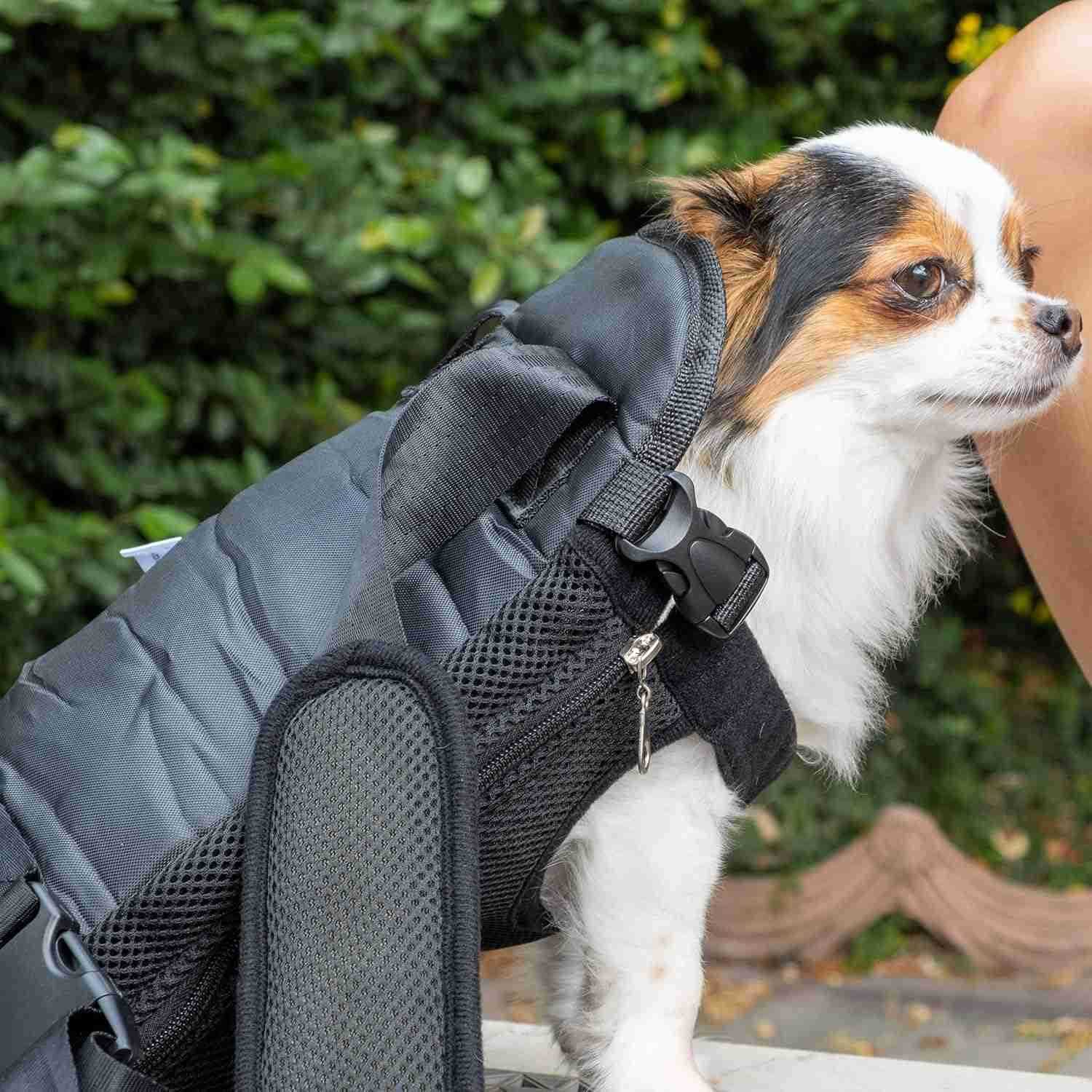 Pet Carrier Backpack Weighing Up to 12 lbs Adjustable Dog Carrier Backpacks Dog Backpack Carrier for Small Dogs Dog Front CarrierW250912