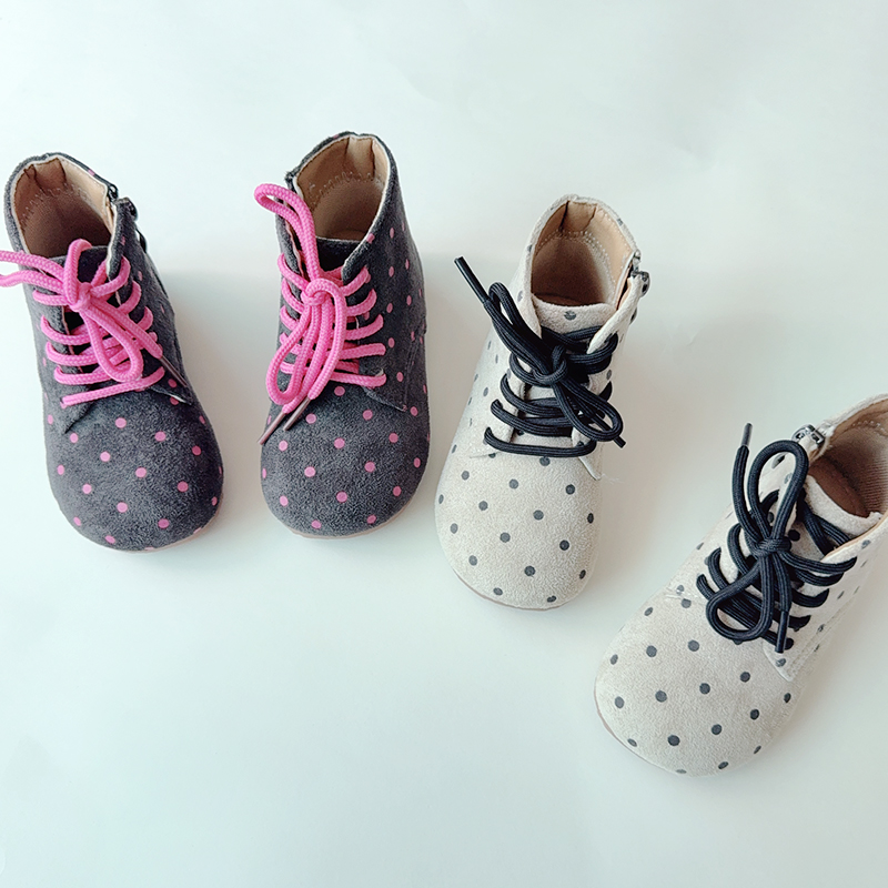 New Girls' Boots: Soft-Sole Casual Short Boots, Single Boots, Princess Shoes D132