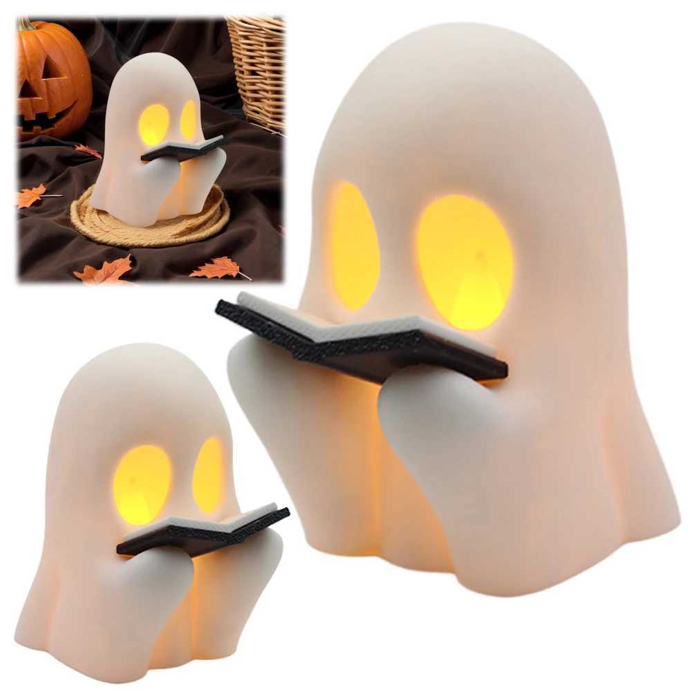 PVC Choir Ghost NightLight Flameless Flickering Candles BatteryPowered Halloween Decorative Lamp 2025 Halloween Atmosphere Prop C251122