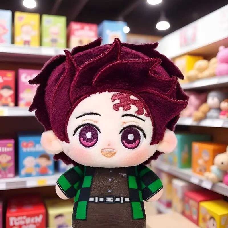 New Anime Demon Slayer Tsuyuri Kanawo Kochou Kanae Kamado Tanjirou Cute 10cm Plush Doll Cartoon Pendant Keychain Decor Xmas Gift C250912