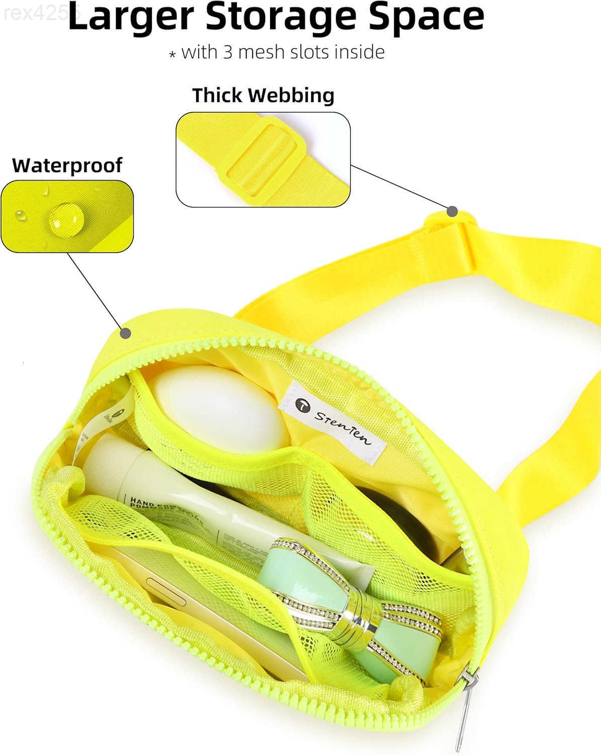 Belt Bag For Women Girls Kids Fanny Pack Crossbody Bag Fashionable Waist Packs With Adjustable Strap Waterproof For Travel Walking Running Hiking Neon