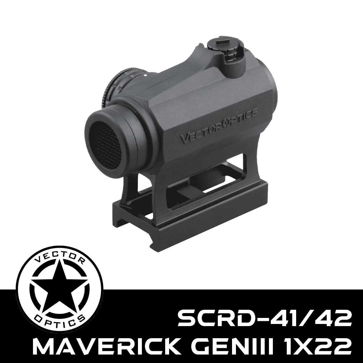 Maverick GenIII 1x22 Rubber Cover Red Dot Scope REFLEx Collimator Sight For Real Firearms HuntingCQBCompetition W250912