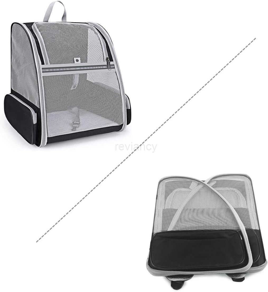 Cat Carrier Backpack Dog Backpack Ventilate Pet Cats Puppy Dogs Birds Bunny Backpack for Travel Indoor Outdoor UseBlackW250912