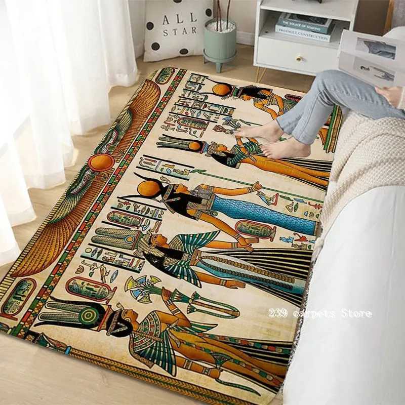 Ancient Egypt Print Hallway Carpet Nordic Style Home Doormat BathroomToilet Mats Bedroom Modern Home Decor C250912