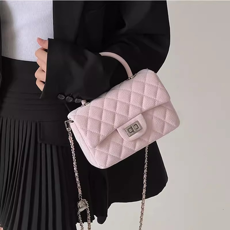 TB BHULAMTE Designer Bag Women's Bag 2025 New High-end Commuter Handbag Versatile Luxury Bag Quilted Chain Small Square Bag Shoulder Crossbody Ba