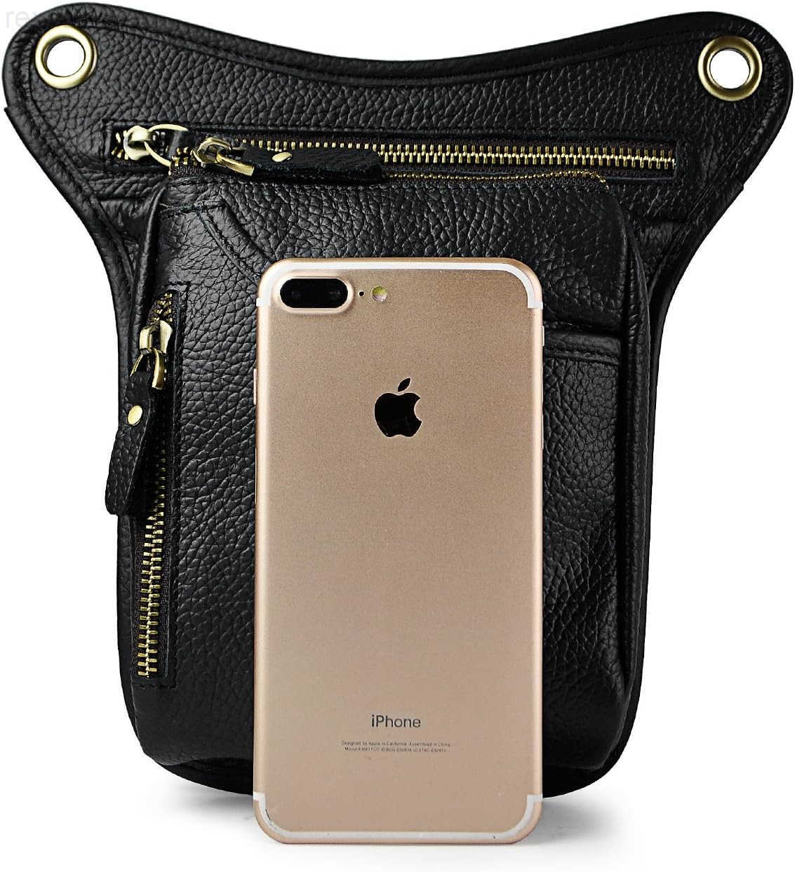 Mens Genuine Leather Outdoor Sporting Hicking Waist Hip Pack Messenger Shoulder Drop Leg Thigh Bag Pouches For Women 2115 01 BlackW250912