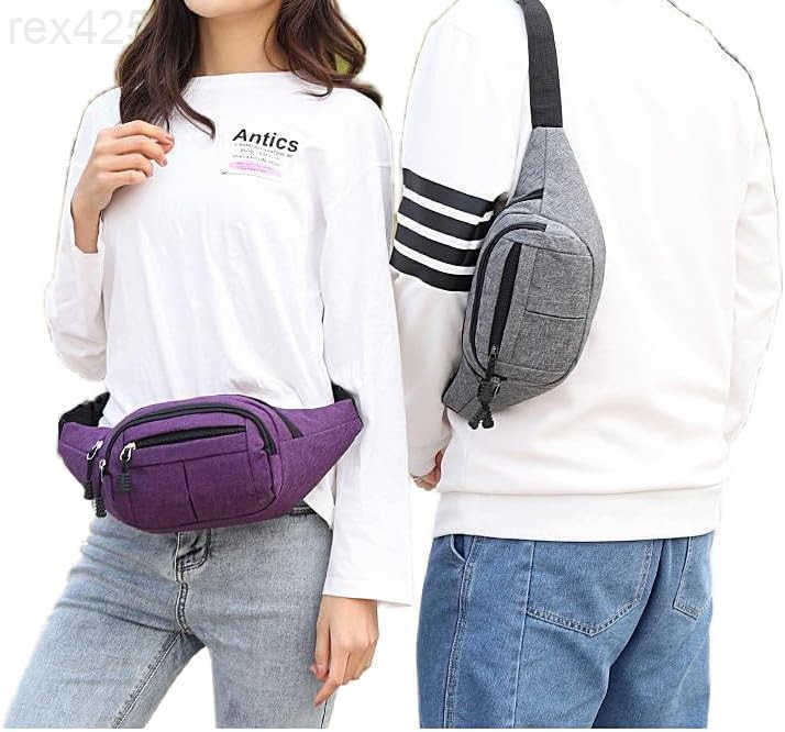 Large Fanny Pack for Women Men Gifts for Enjoy Sports Traveling Workout Casual HandsFree crossbody bags Navy BlueW250912
