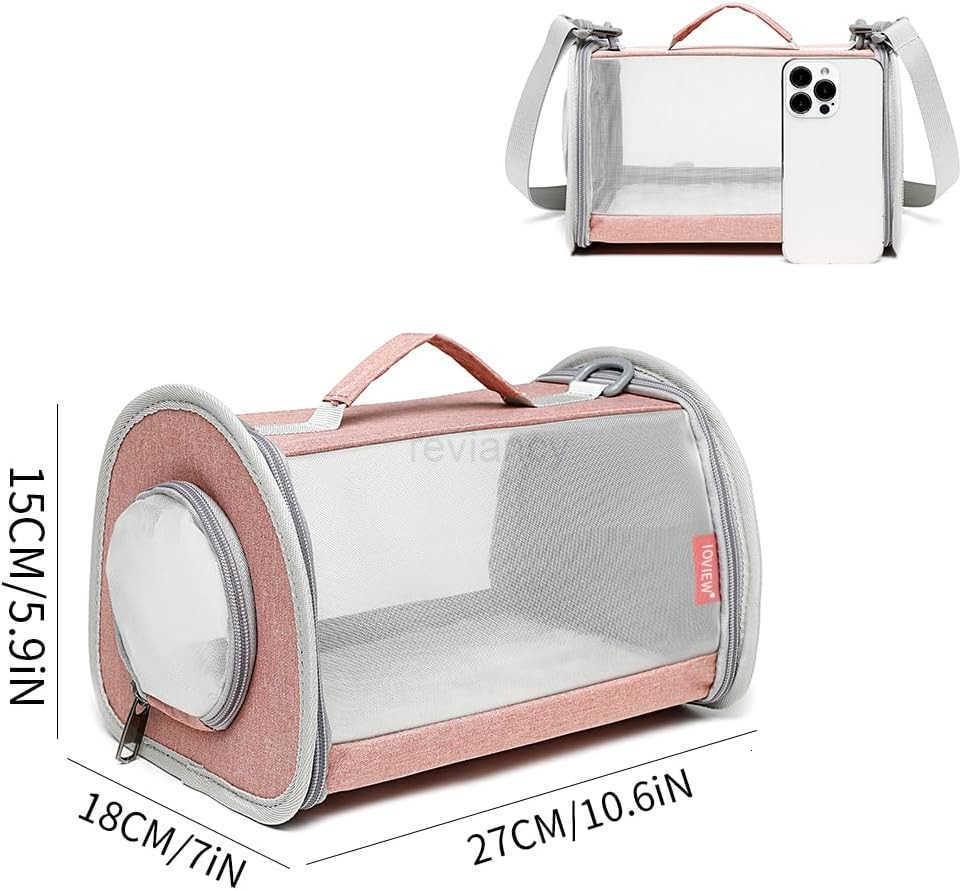 Pig Carrier Travel Small Animal Carrier Bag Lizard Bird Rabbit Carrier Cage Squirrel Breathable Bag Portable Travel Hamster Small Pet Hangbag Small Gr