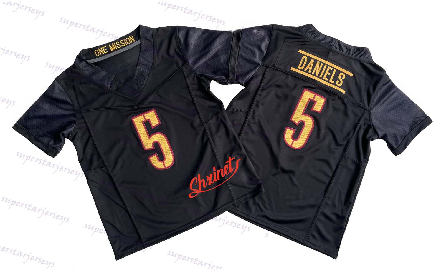 Jayden Daniels 5 Frankie Luvu 4 Mike Sainristil 0 Deebo Samuel Sr 1 Bobby Wagner 54 Terry McLaurin 17 Personalize Customize Football Jerseys Custom Design Number Name