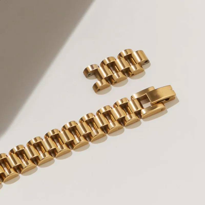 Stainless Steel Watchband Bracelet Watch Straps 12mm Steel Banding Bracelets for Women Jewelry Gifts 250911