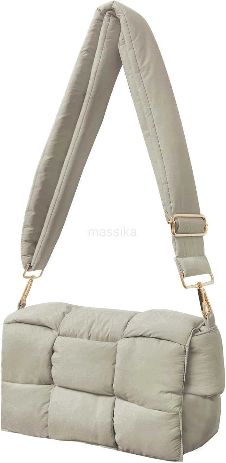 Shoulder bags for women Lightweight small puffer purses waterproof handwoven puffy bag crossbody handbag M250912