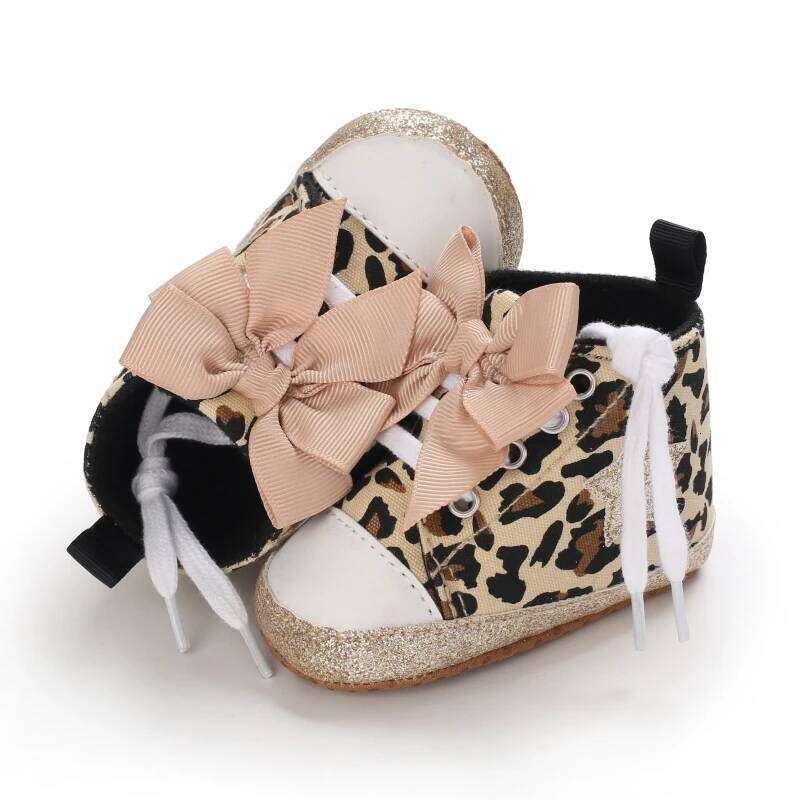0-1 year old baby Girls fashion leopard print casual sneakers sandals comfortable toddler shoes