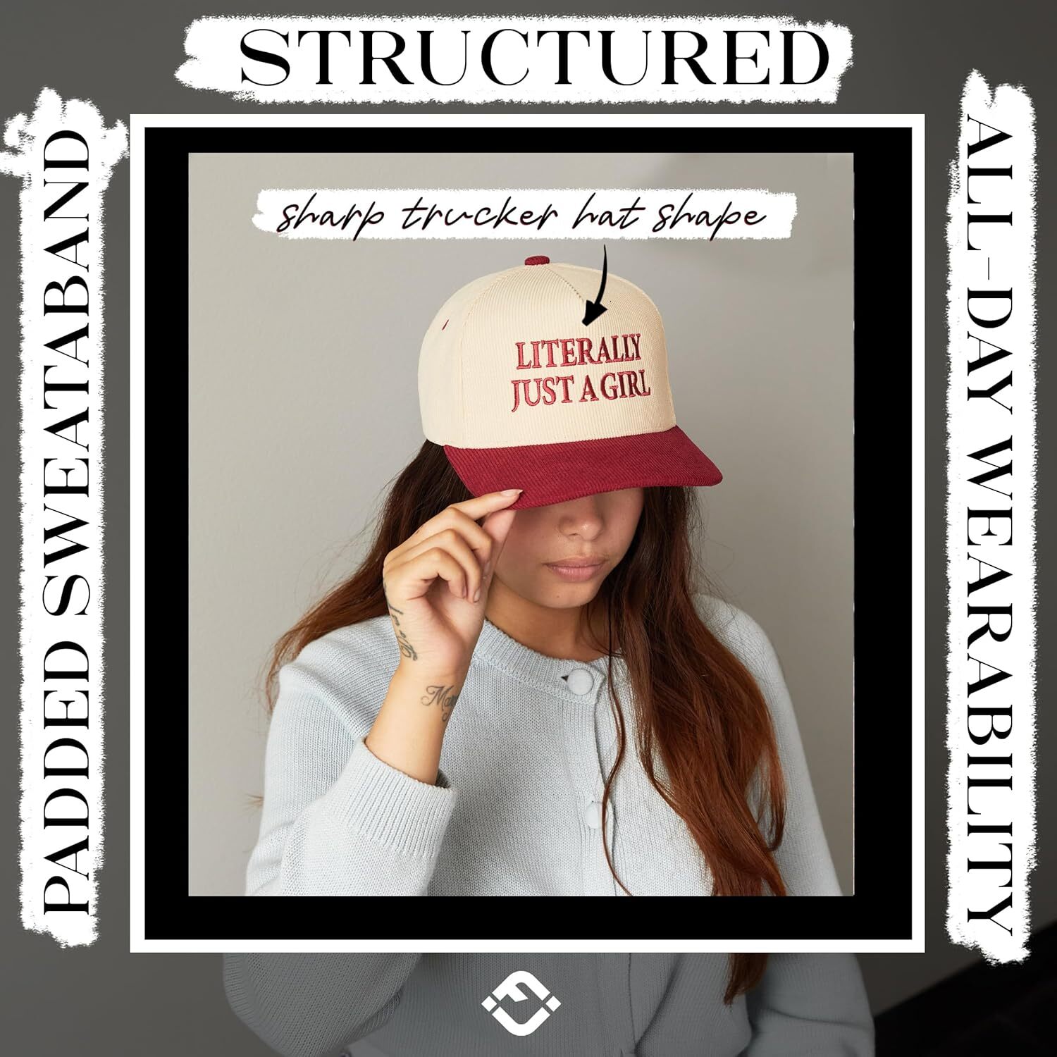 Fashion Two Tone Vintage Trucker Hats Men Women Corduroy Trendy Embroidered Baseball Cap Snapback Funny Gifts