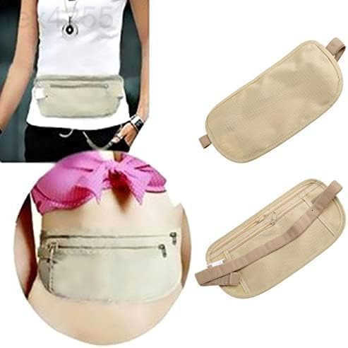 Money Belt for Travel Hidden RFID Security Pouch AntiTheft Passport Fanny Pack for Men Women Present Gift money pouches for cash small travel money po