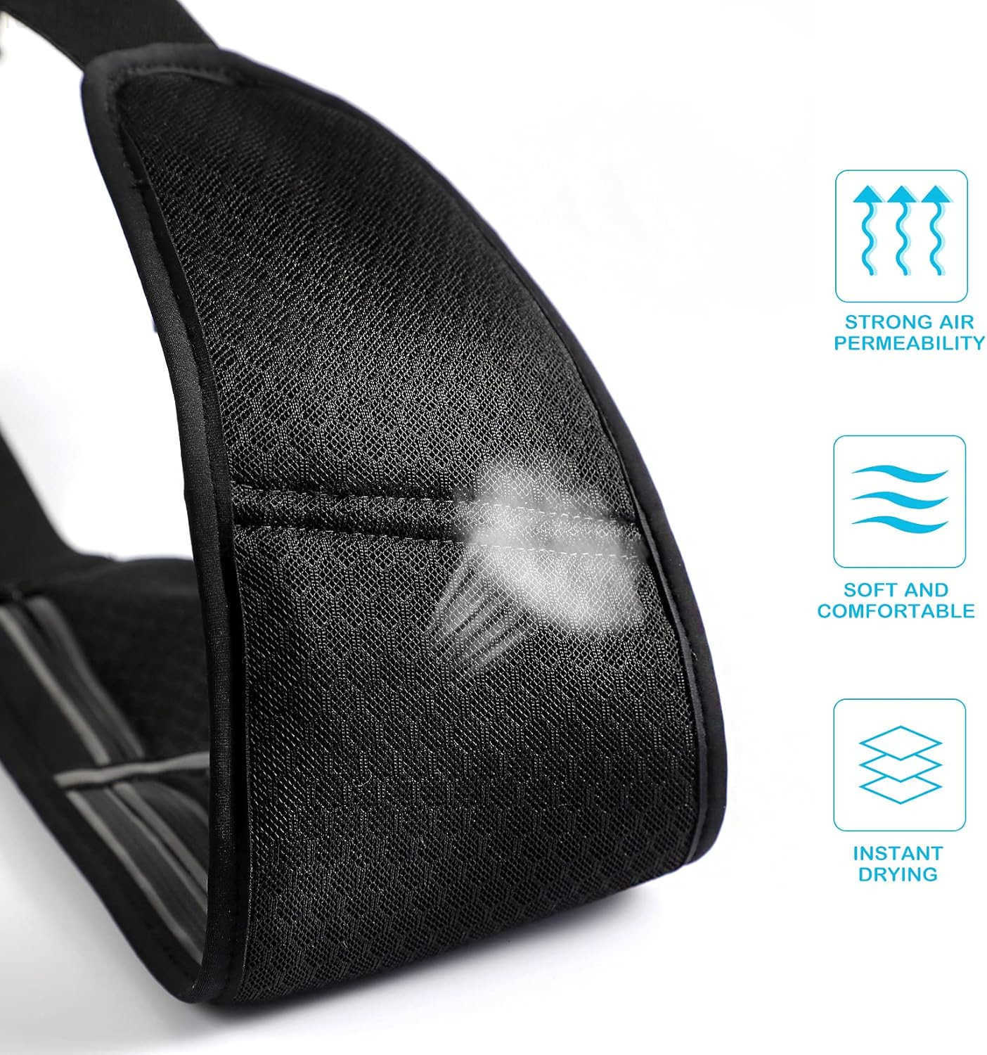 Running belt for Men Women with Extender Large Capacity Runner Waist Pack with 4 PocketsHiking Travel Camp Running Workout Belt BagReflective No Bounc