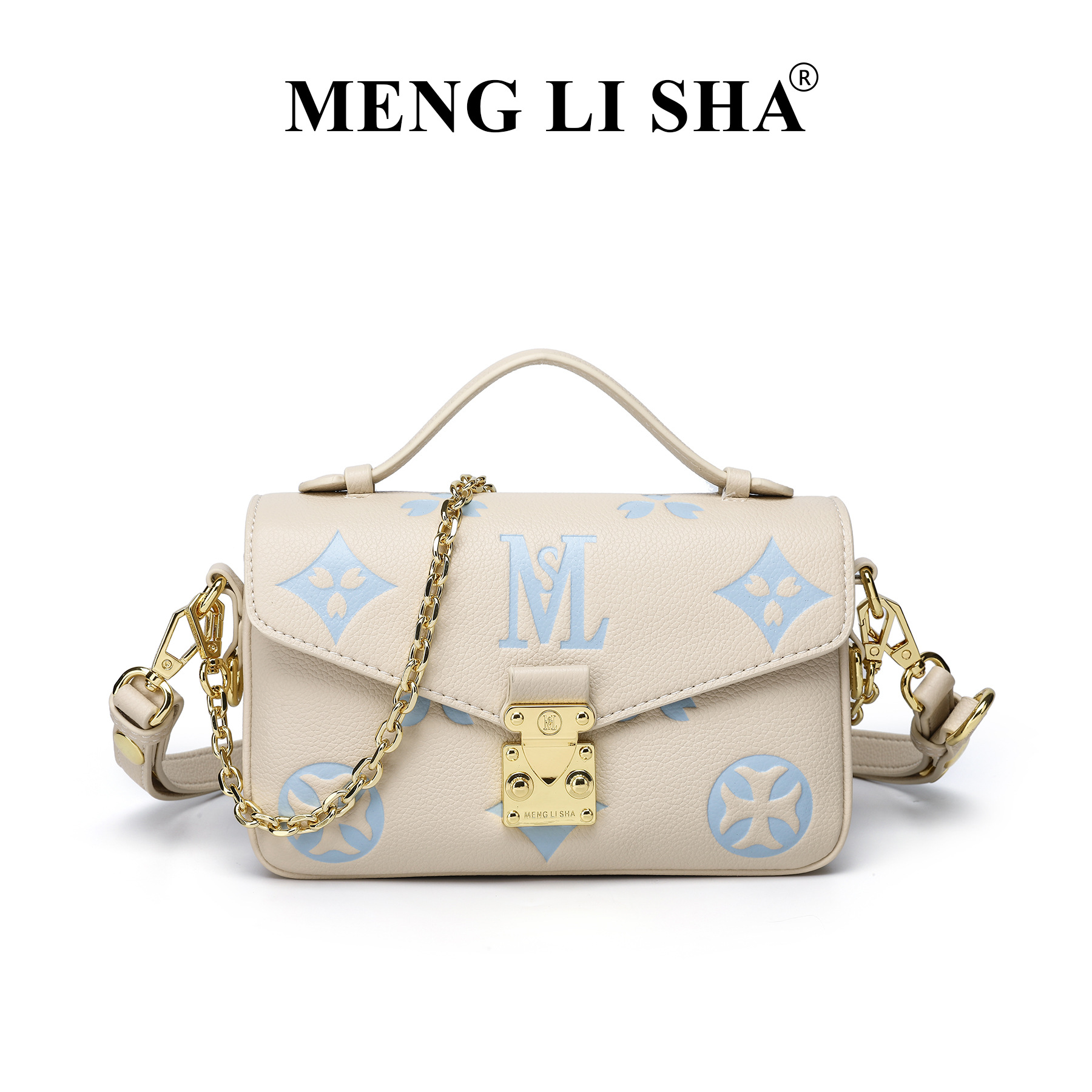 2025 Vintage Mini Square for Women - Printed Underarm Crossbody Purse with Chain Strap, Versatile Top-Handle Fashion Bag