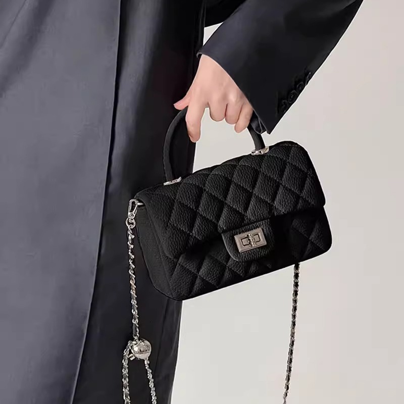 TB BHULAMTE Designer Bag Women's Bag 2025 New High-end Commuter Handbag Versatile Luxury Bag Quilted Chain Small Square Bag Shoulder Crossbody Ba
