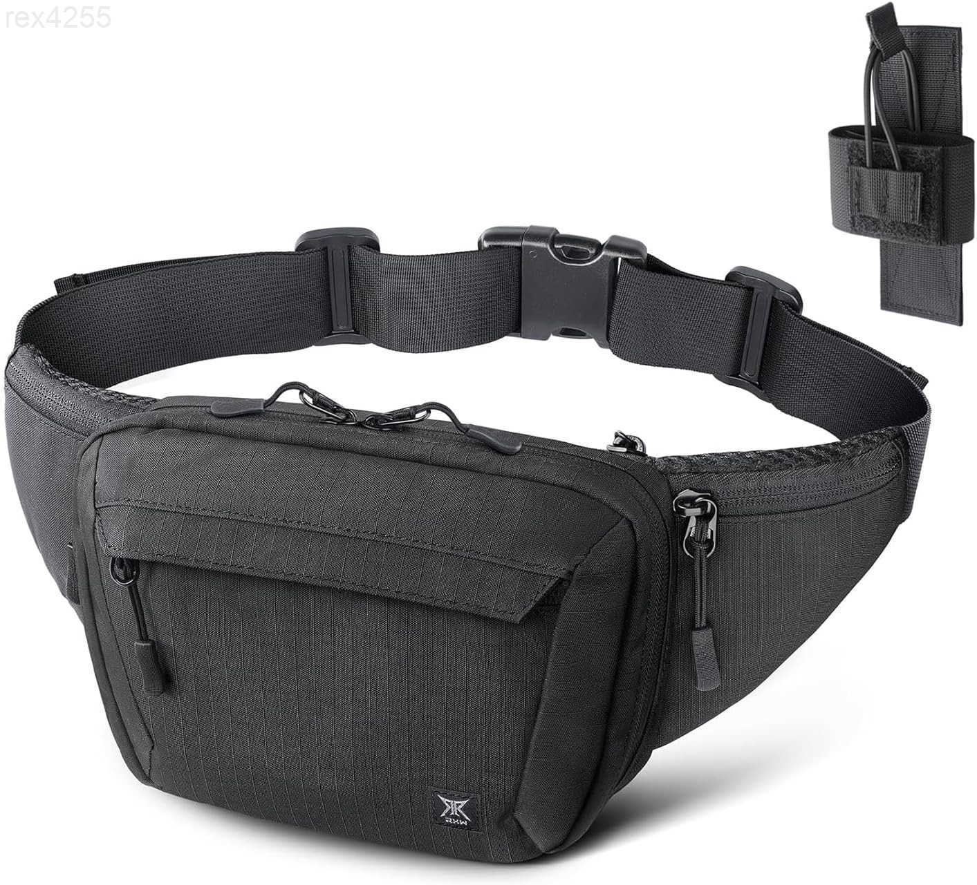 Concealed Carry Fanny Pack CCW Fanny Pack Waist Bag for Men Hip Bag Compact Belt Bag for Hiking EDC Waist PackAdjustable Up to 60 WaistW250912