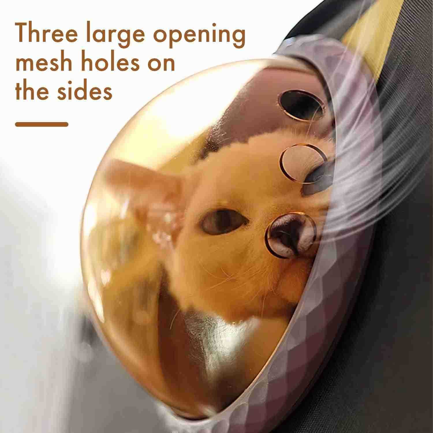 Space Capsule Cat Bag Large Capacity Crossbody Dog Bag Universal Pet Bag for All Seasons BlackW250912