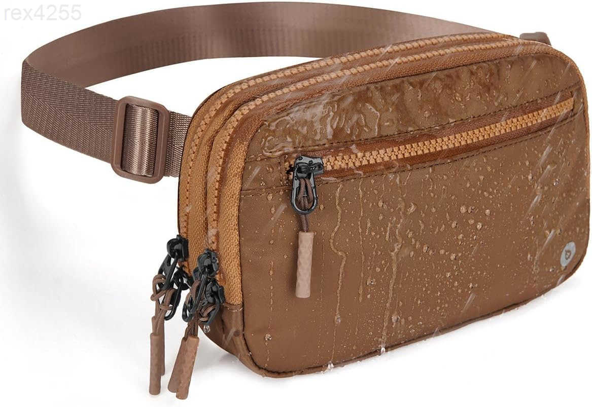 Belt Bag Women Fanny Packs Crossbody Fashion Waist Pack Water Resistant Adjustable Strap 2L BlackW250912