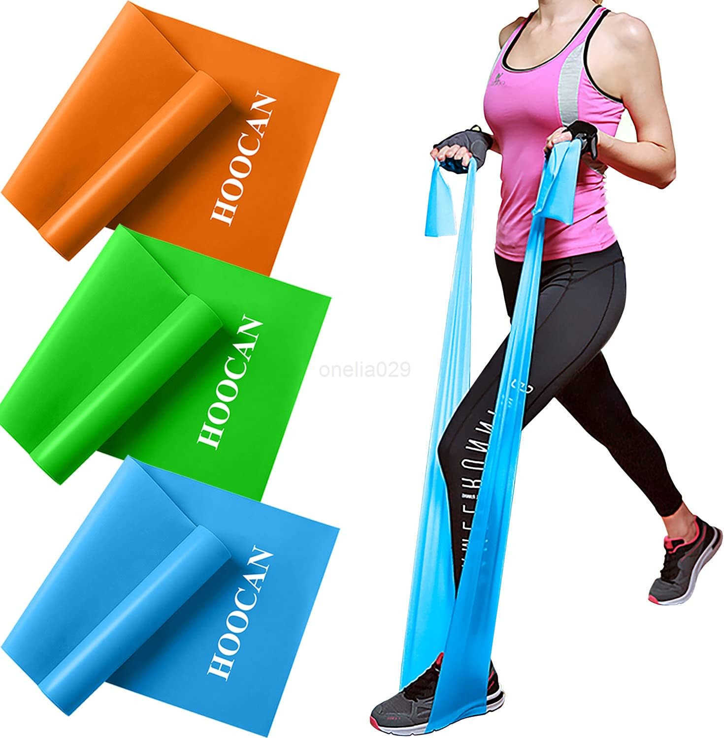 Resistance Bands Elastic Exercise Bands Set for Recovery Physical Therapy Yoga Pilates RehabFitnessStrength Training W250912
