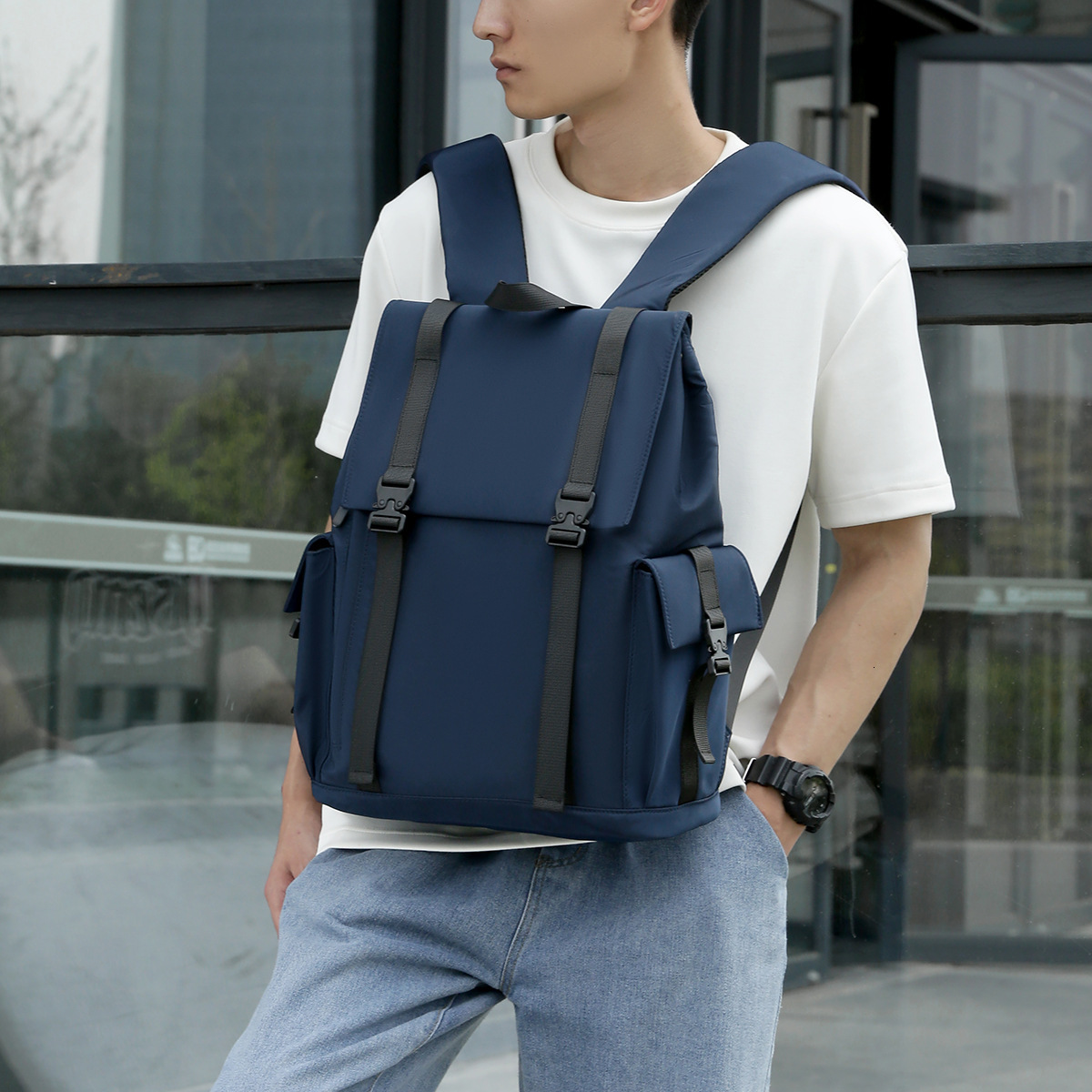 New Backpack Men S Free Shipping Business Commuting Multi Layer Computer Backpack Designer Bag Travel Large Capacity Backpack Luxury Bag Student Schoo