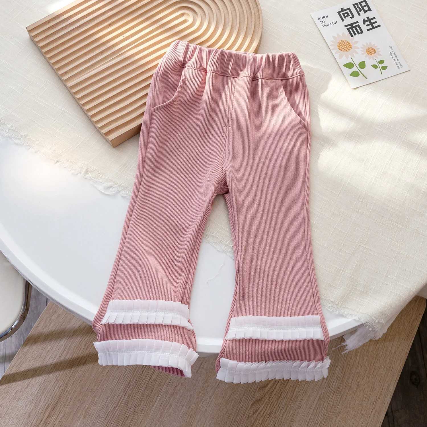 Autumn Infant Baby Girls 2piece Set Round Neck Long Sleeve Cartoon Print Toddler Kids Girls Top Elastic Waist Children Girl Pant C250912