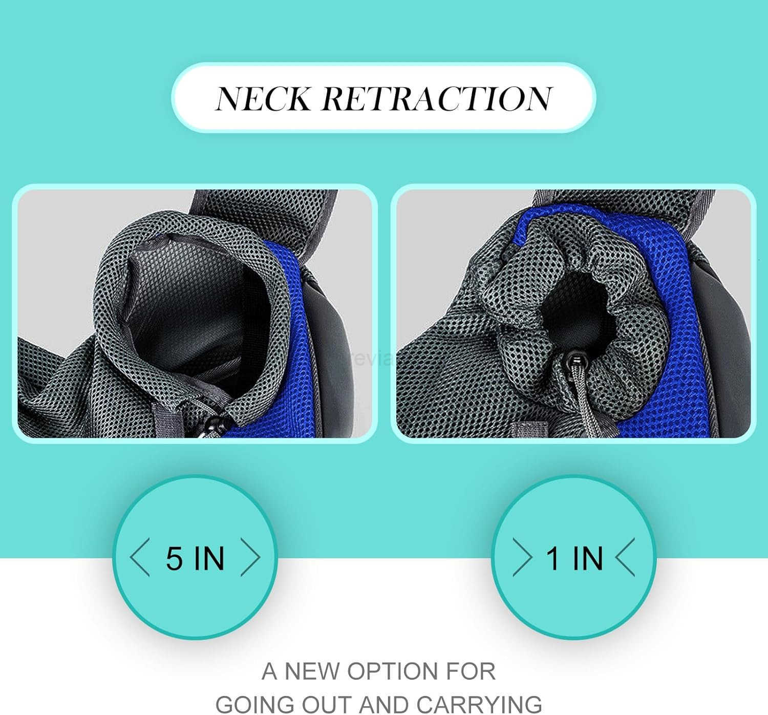 Dog Sling Carrier Up to 5 lbs Breathable Mesh HandFree Bag for Small Dogs Cat for Traveling Hiking Medium BlackW250912