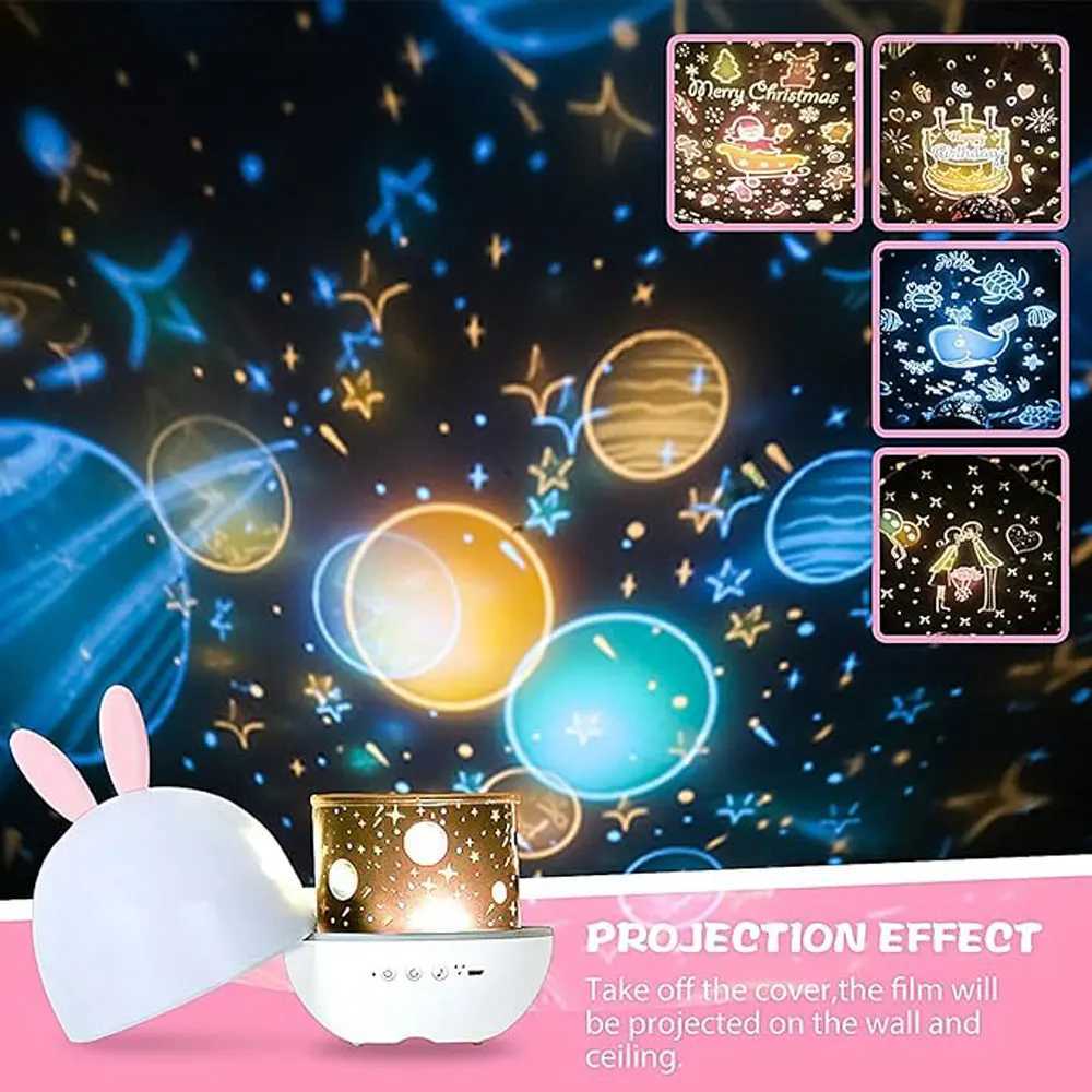 Star Projector Night Light for Kids BedroomCeiling Projector Lamp for Girls Boys ToddlesRoom Decor light C251122