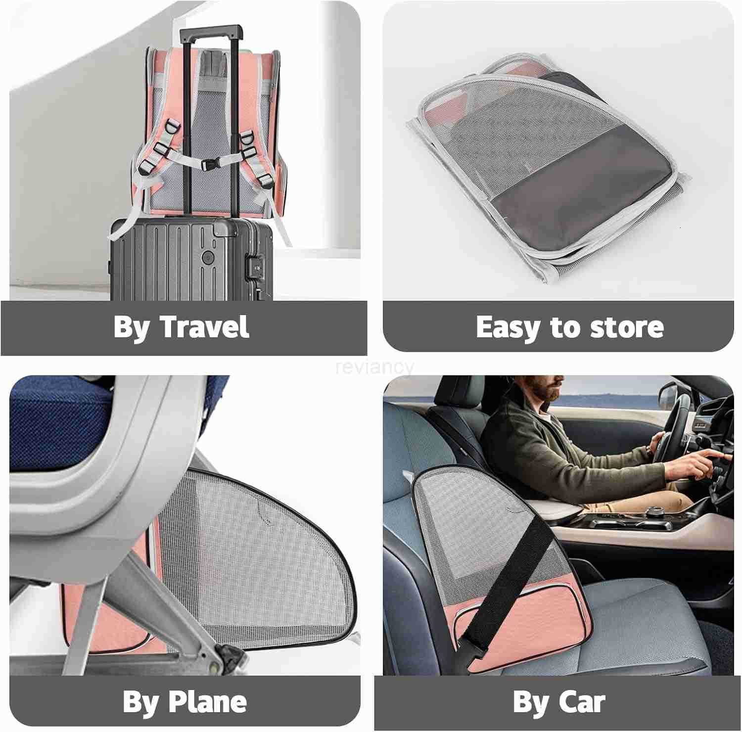 Cat Backpack CarrierPet Carrier Airline Approved for Small Dog Cat Puppy Kitten BunnyVentilated Mesh Design Animal Backpack for Hiking Camping Travel 