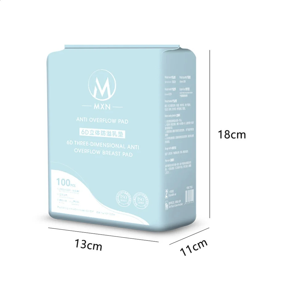 100PCS Breastfeeding Disposable Breast Nursing Pads Breathable Slim Super Absorbency Cotton Breast Pad Nurs250912