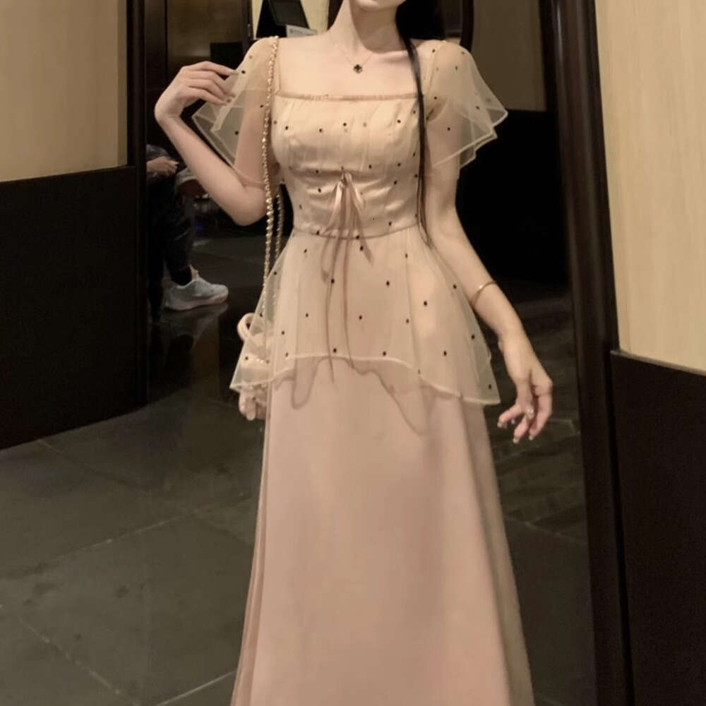 DHEssentials This Year's Trendy Beautiful Women's Summer French High-End Elegant Sister Little Chanel Style Long Dress