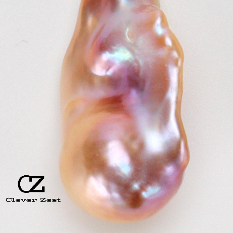 Natural Freshwater Baroque Pearl Earrings Sterling Silver Freshwater Pearl Hooks Stylish and Versatile Anniversary Gift