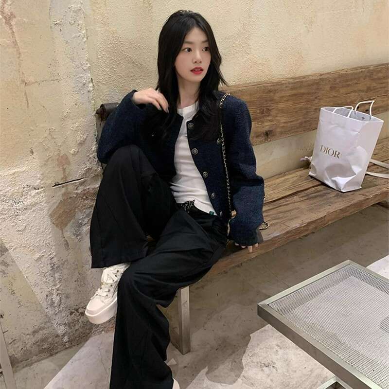 DHEssentials French Style Elegant Little Chanel Coat for Women 2025 Autumn High-end Super Beautiful Petite Short Cardigan Top Trendy