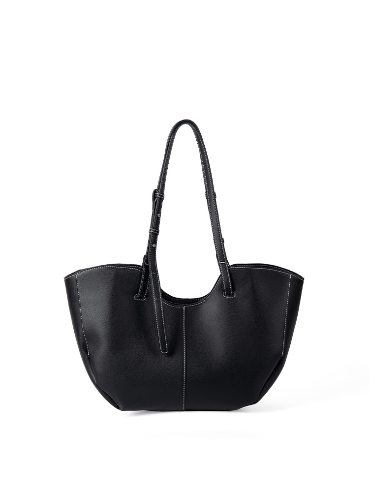 new Autumn/Winter New Retro Large-Capacity Single-Shoulder Bag Korean Niche Design High-End Commuting Handheld Tote Bag