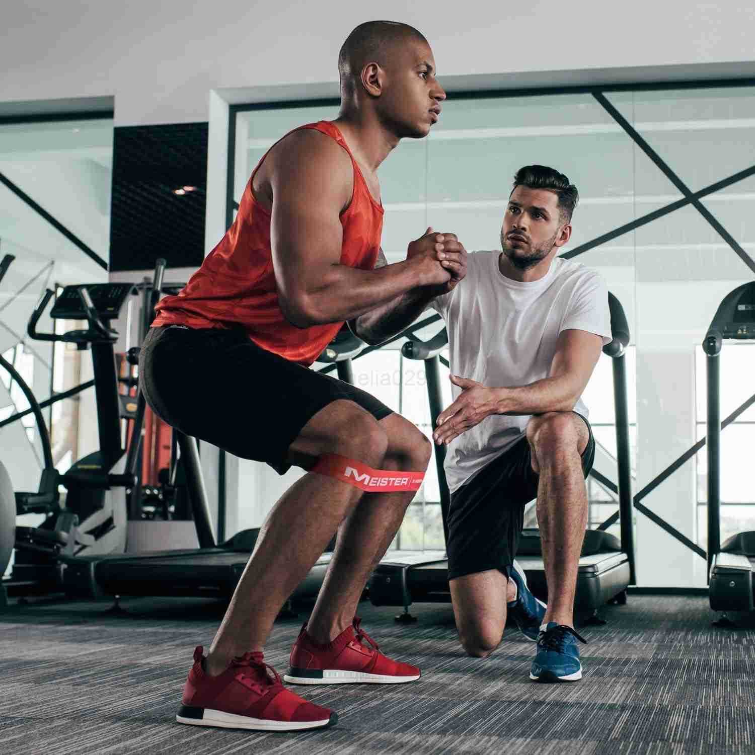 Meister Mobility Resistance Bands for Exercise Stretching Physical Therapy wCarry Case Set of 5 Loop Bands W250912