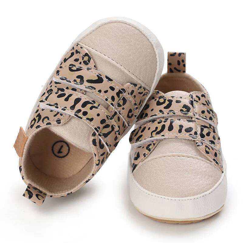 Meckior New Baby Boy Girl PU Leather Sneakers Rubber Bottom Non-slip Lightweight First Walker Crib Shoes 0-18 Months