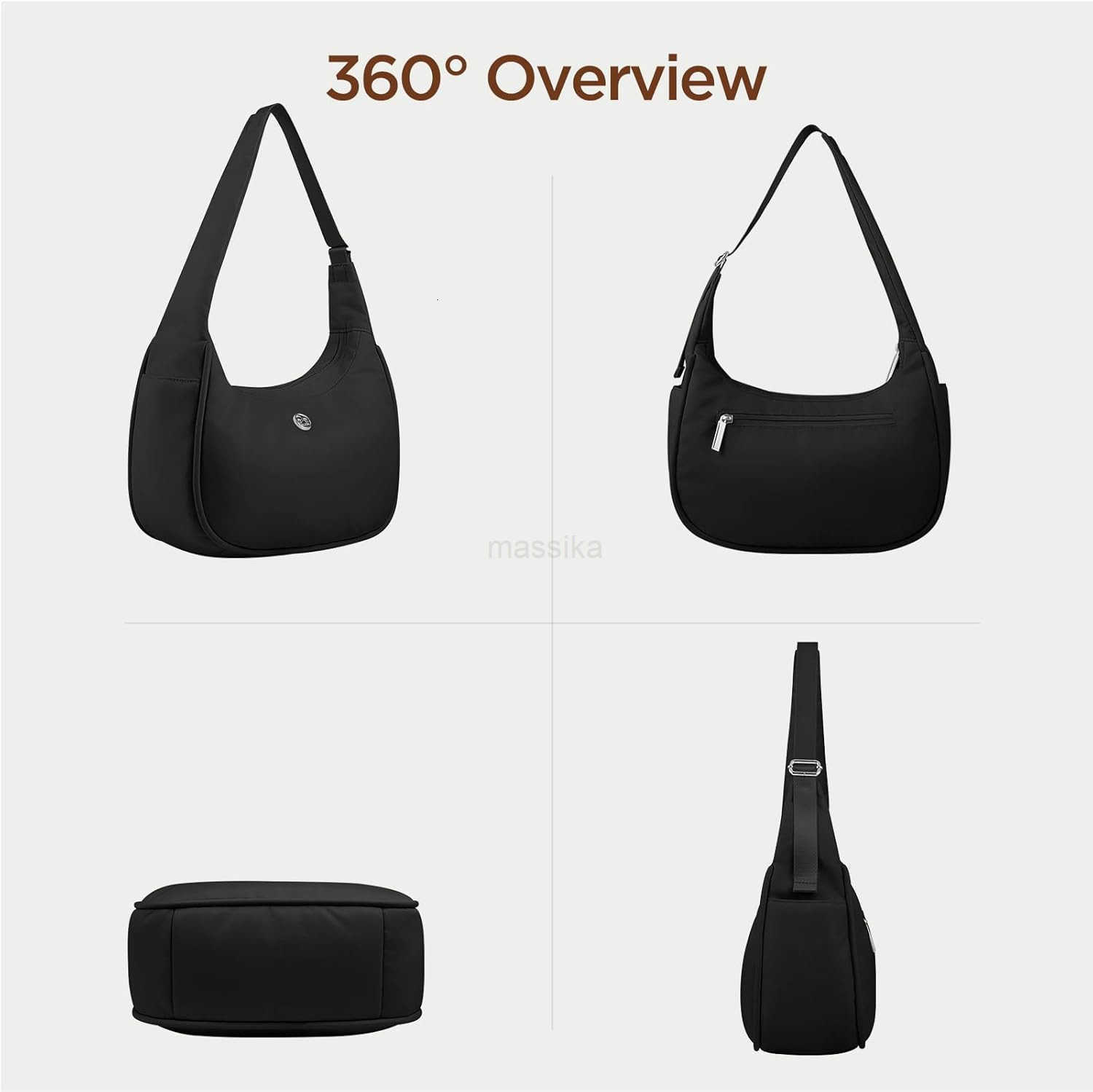 Mini Shoulder Bag Women Nylon Crescent Bag Underarm Shoulder Purse Womens Shoulder Handbags Small Tote Bag M250912