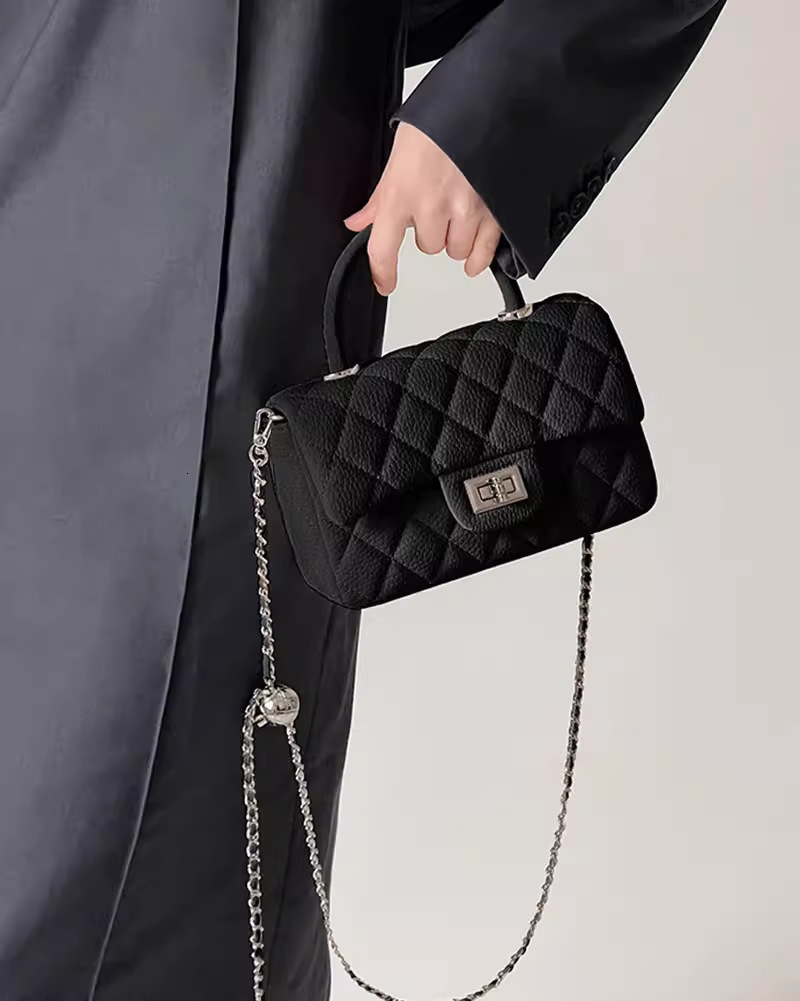 TB BHULAMTE Designer Bag Women's Bag 2025 New High-end Commuter Handbag Versatile Luxury Bag Quilted Chain Small Square Bag Shoulder Crossbody Ba