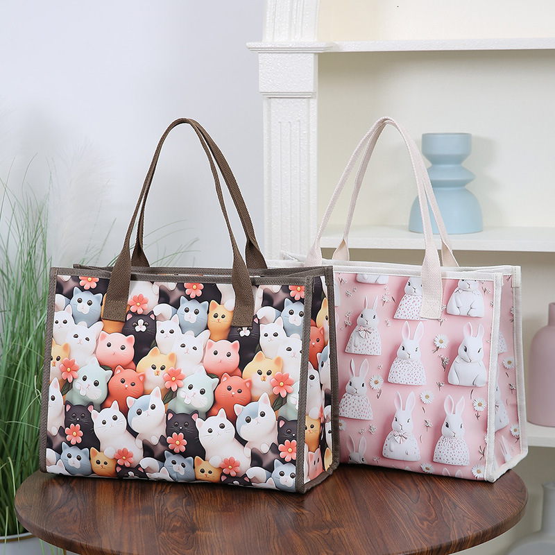 Canvas Bag Versatile Free Shipping Fashion Printed Designer Bag Handbag Large Capacity Convenient Mommy Bag Outdoor Lunch Luxury Bag Box Bag