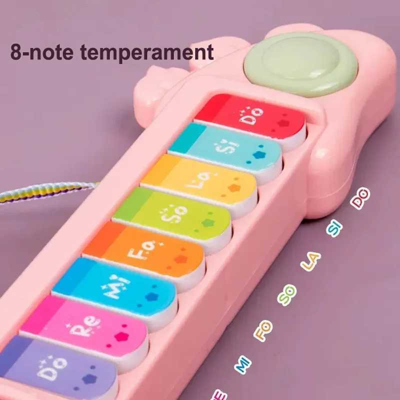 New Threemode Childrens Electric Guitar Button Cartoon Toy Piano Childrens Early Education Educational Toy Musical Instrument Y250912
